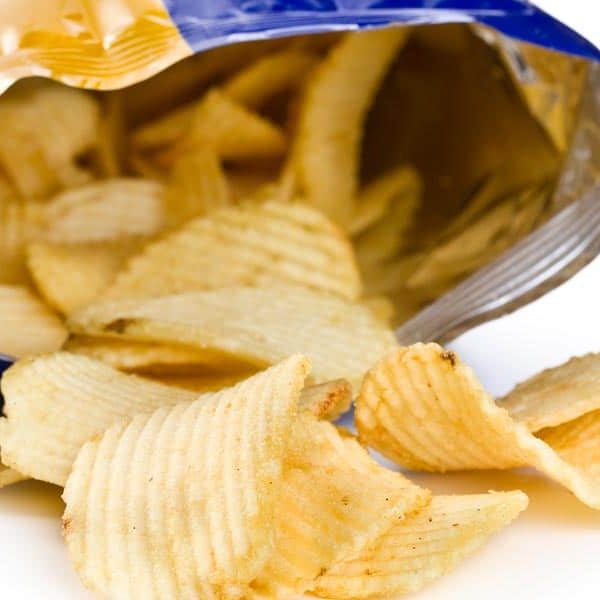 frit-o-lay bag of potato chips spread in front of bag