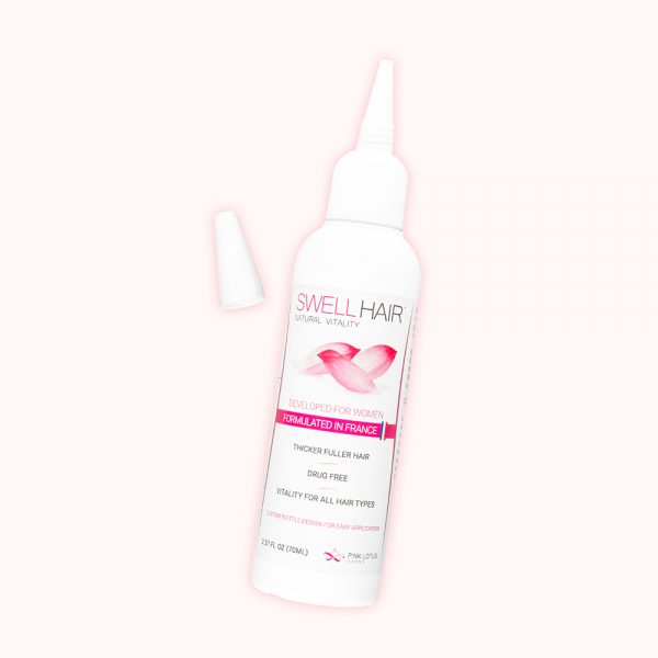 swell hair serum front bottle view